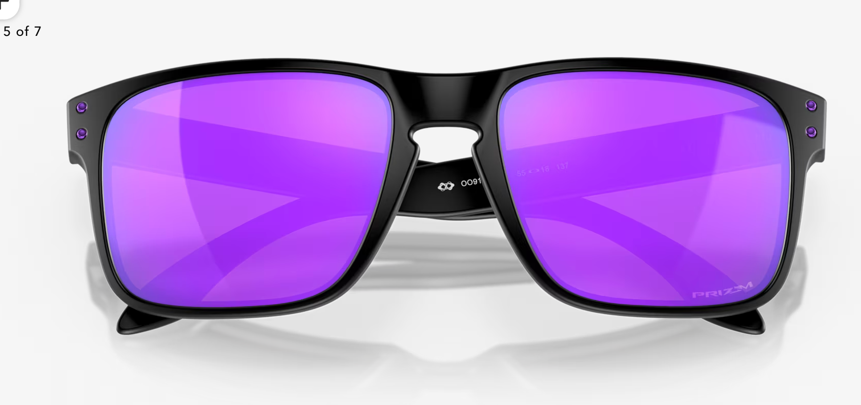 OAKLEY HOLBROOK )Prizm Violet Lenses, Matte Black Frame