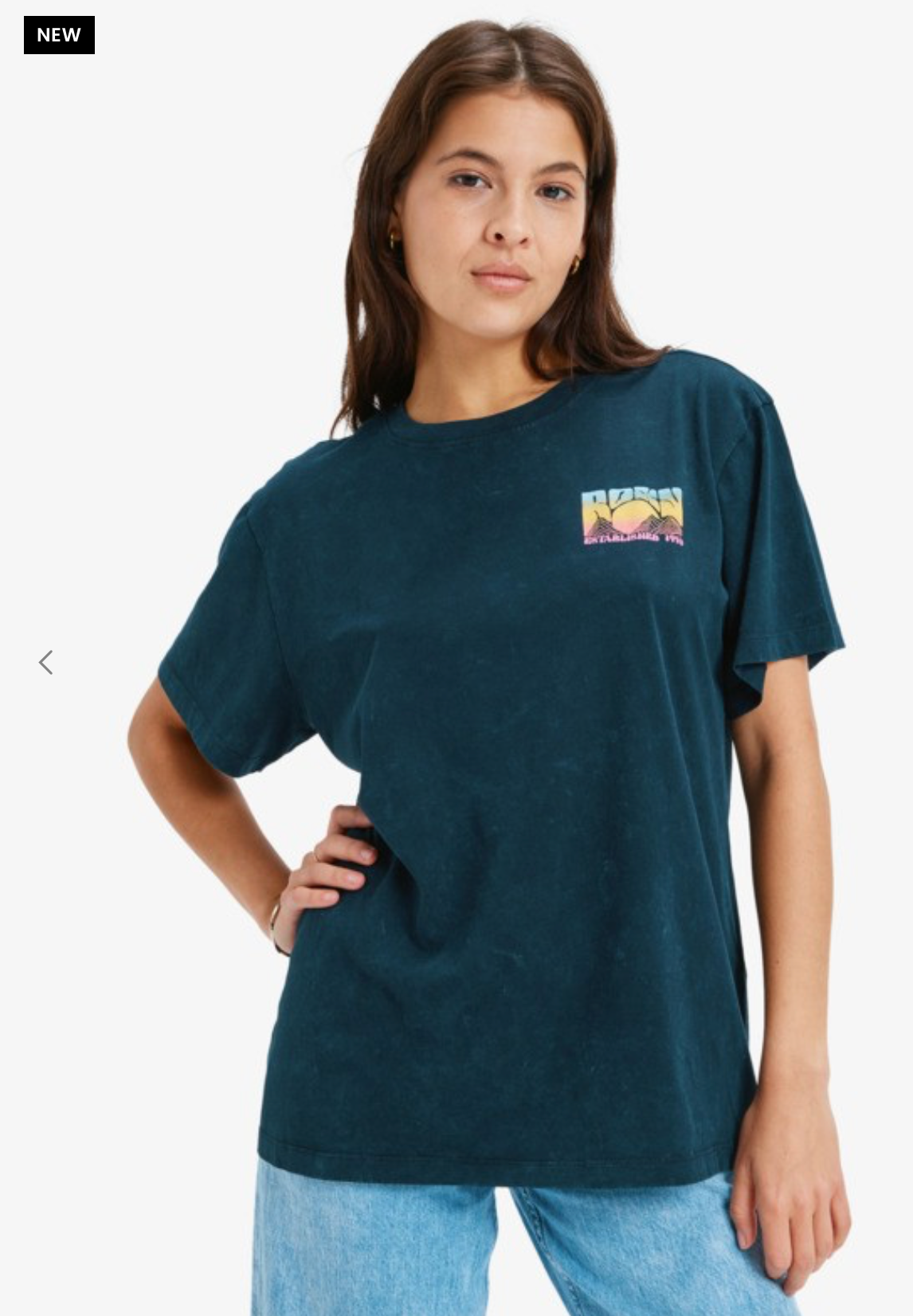 Roxy Sunnyoversize Optic Wash - Oversized T-Shirt for Women
