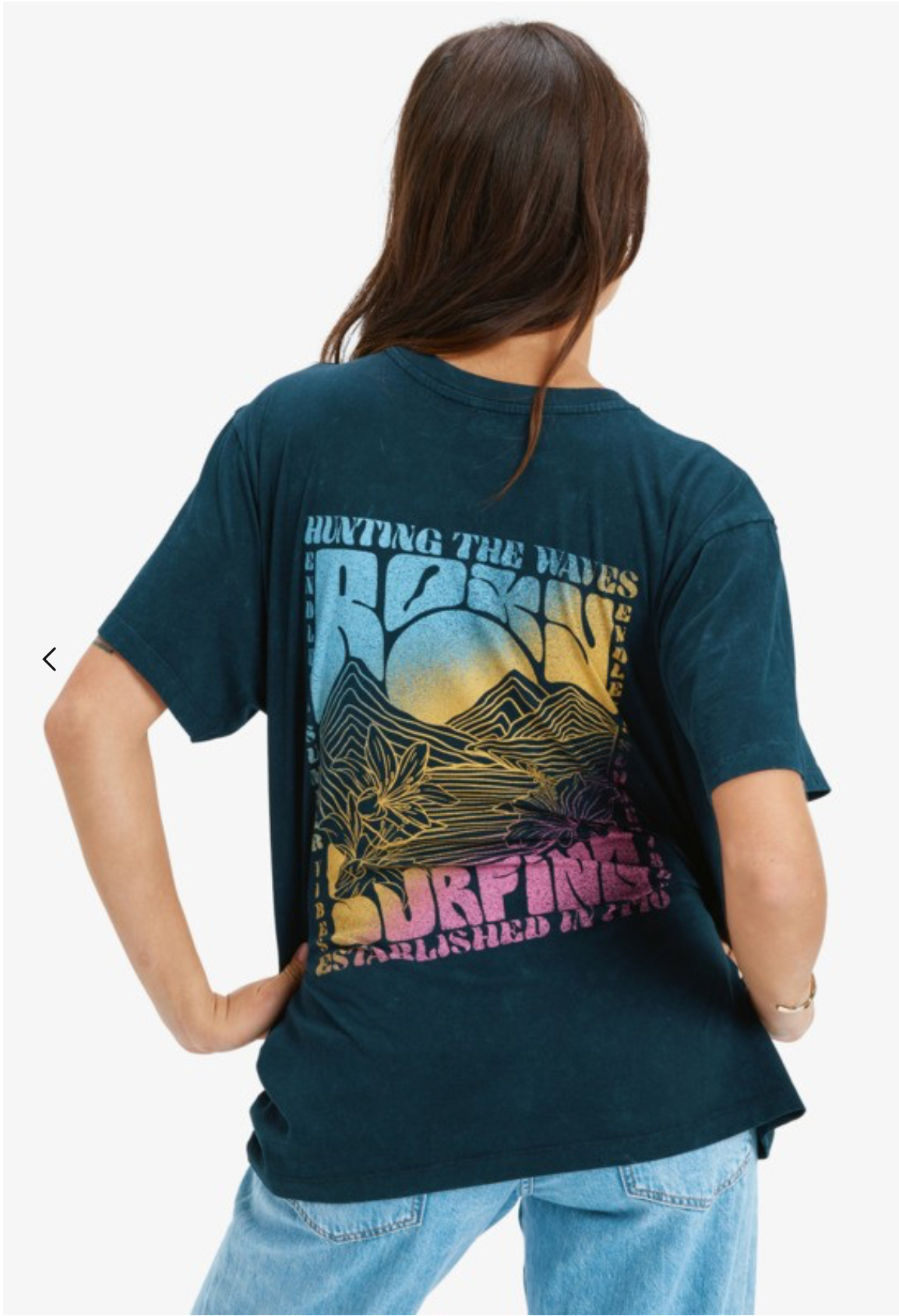 Roxy Sunnyoversize Optic Wash - Oversized T-Shirt for Women