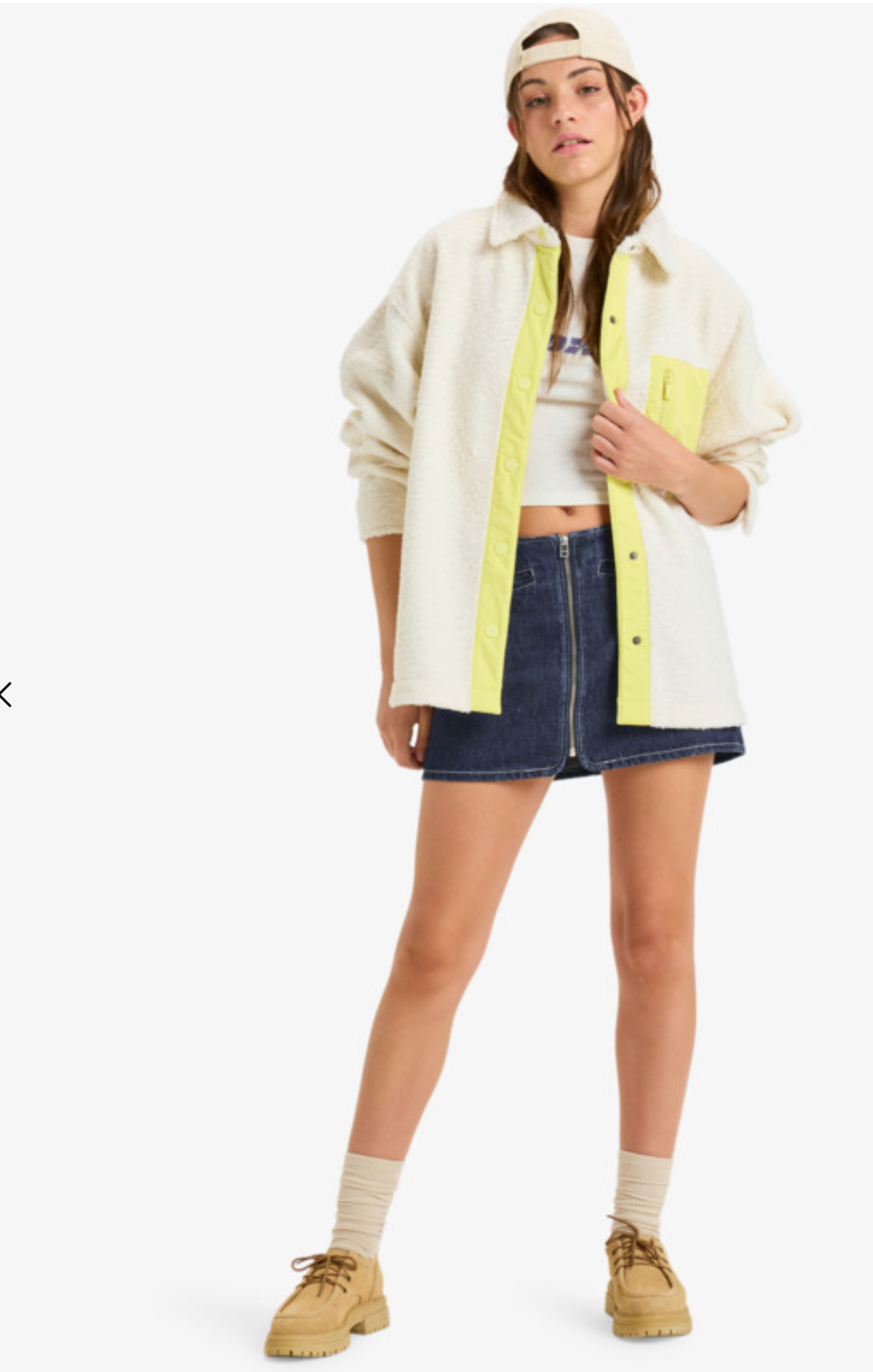 Roxy Chloe Kim Polar Shacket - Button Up Fleece Shirt Jacket for Women