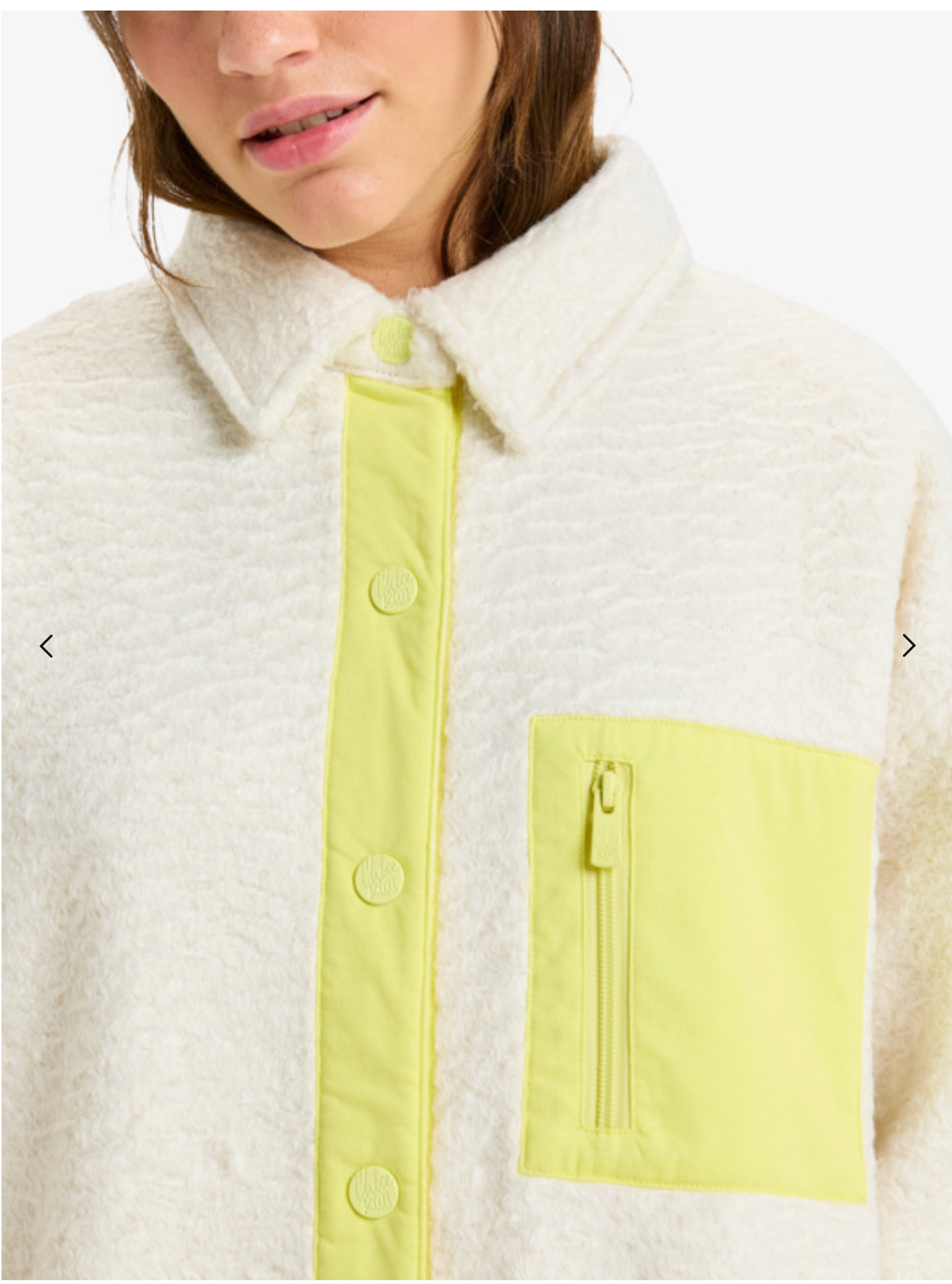 Roxy Chloe Kim Polar Shacket - Button Up Fleece Shirt Jacket for Women