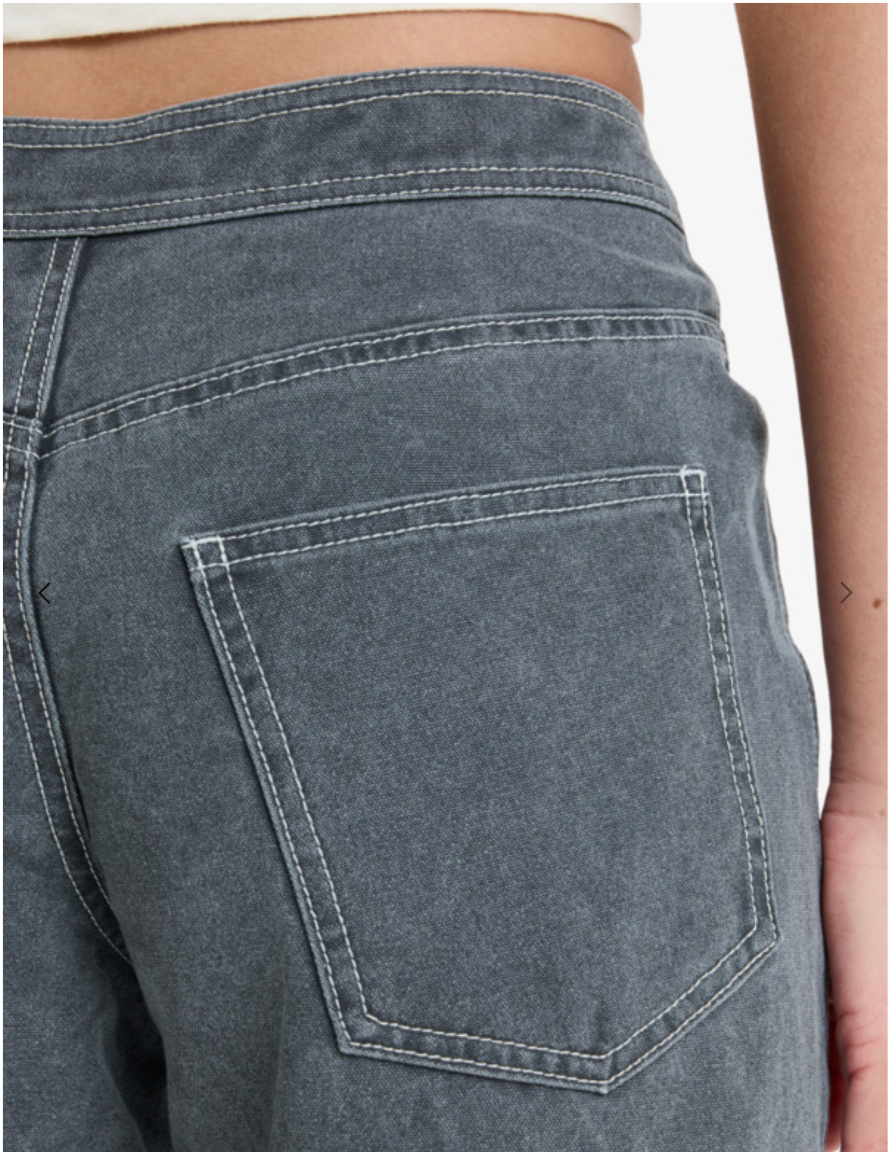 Roxy Chloe Kim Pop Stitch - Low Rise Relaxed Straight Leg Trousers for Women