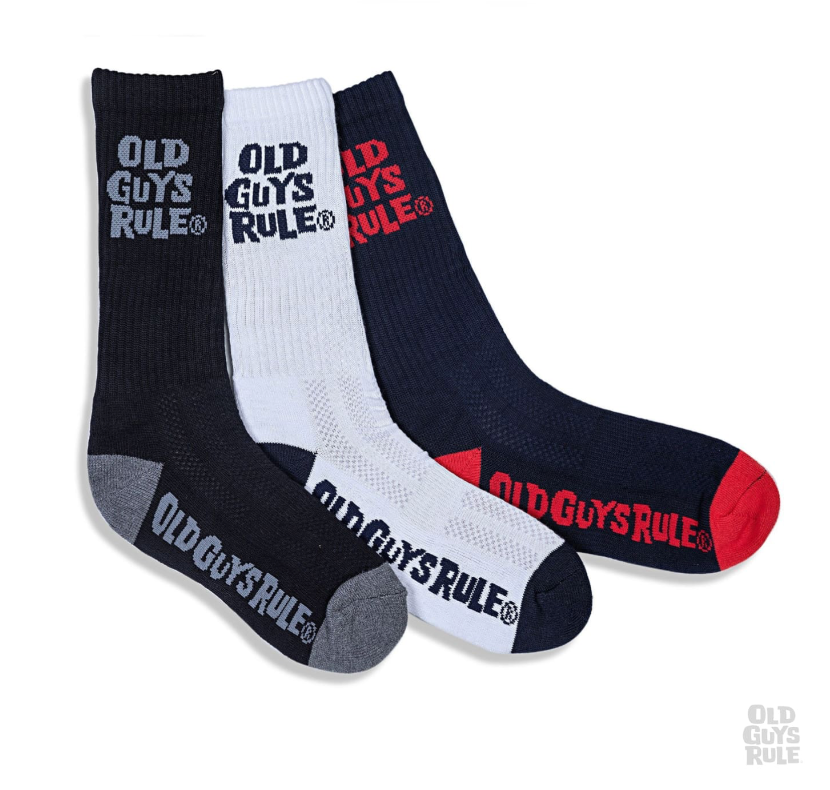 Old Guys Rule 'STACKED LOGO' SPORTS SOCKS