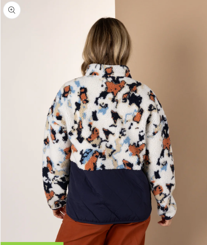 SALTROCK Folie - Womens ZIp Fleece - Zip - Blue