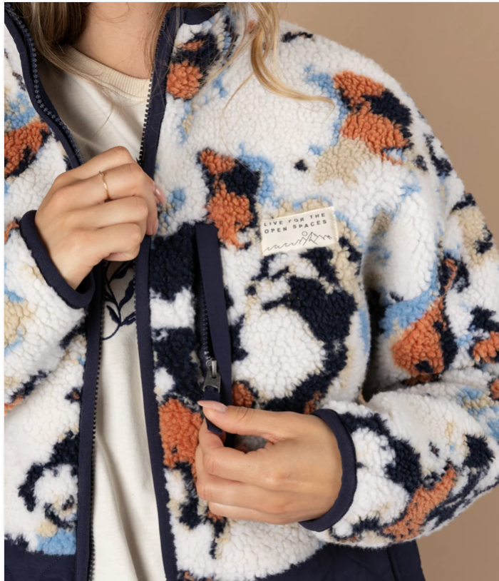 SALTROCK Folie - Womens ZIp Fleece - Zip - Blue