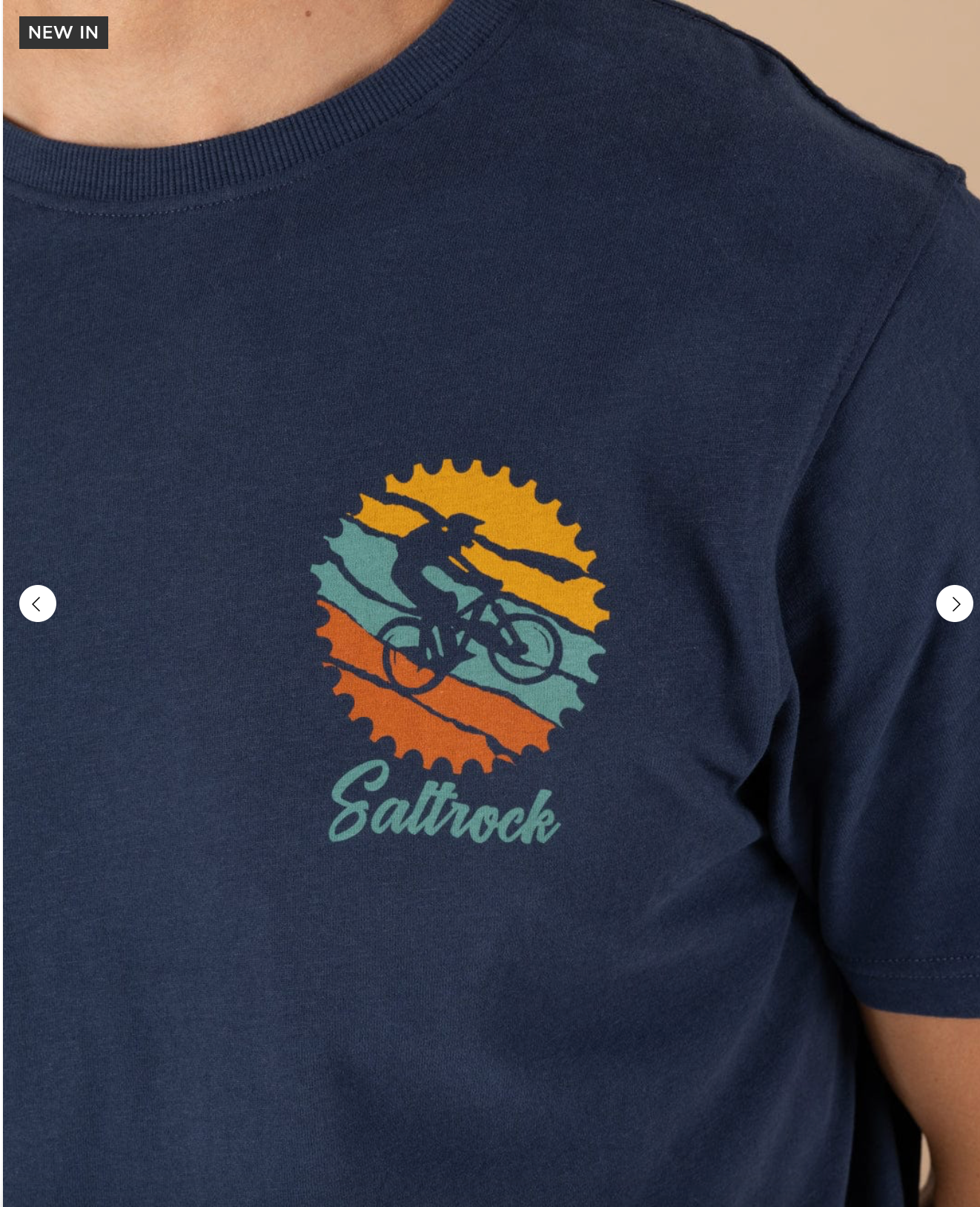 SALTROCK Mtb Colour - Mens Short Sleeve T-Shirt - Blue