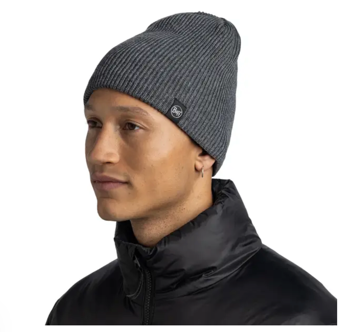 BUFF Knitted & Fleece Hat Renvi Grey Heather