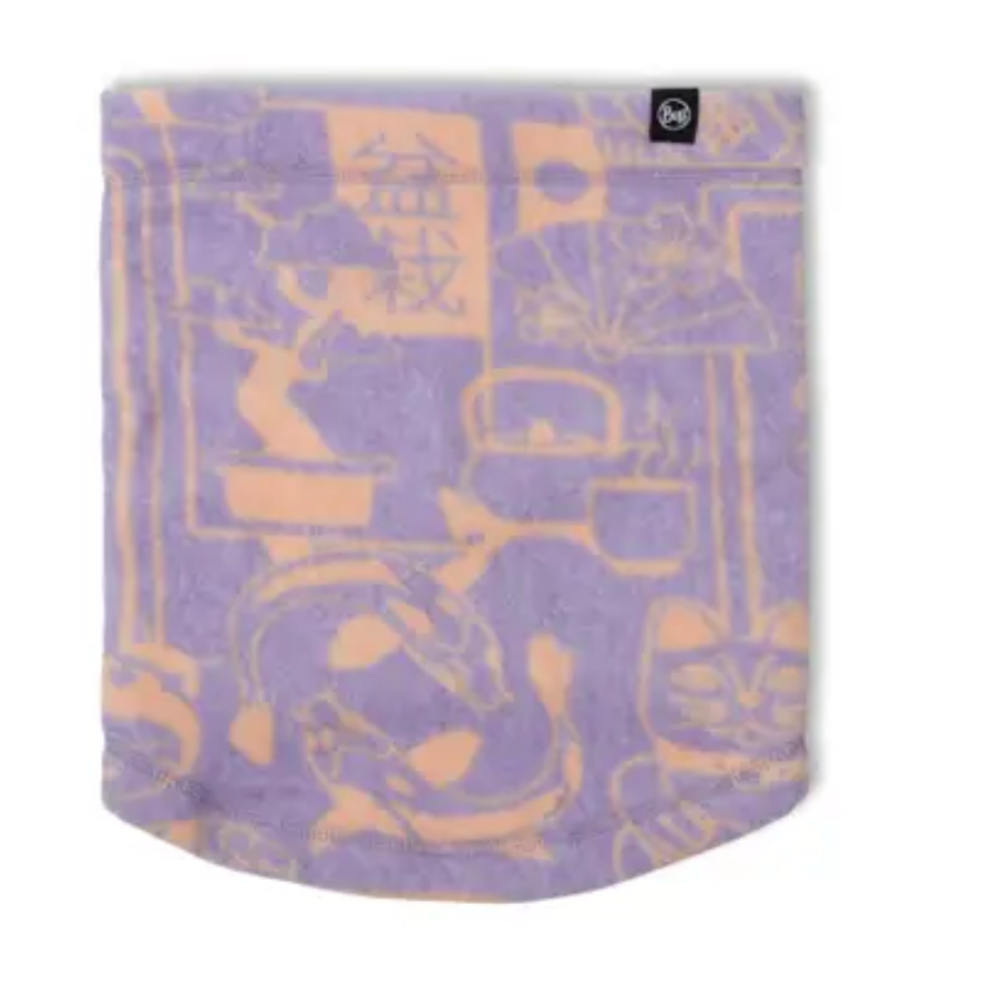 BUFF Polar Prints Neck Warmer Leta Grape Ice