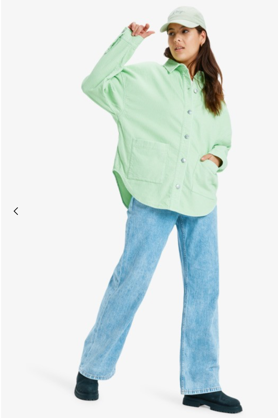 ROXY Kick Back Washed - Oversized Corduroy Jacket for Women