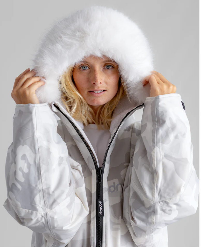 Alpine White Camo Advance Changing Robe