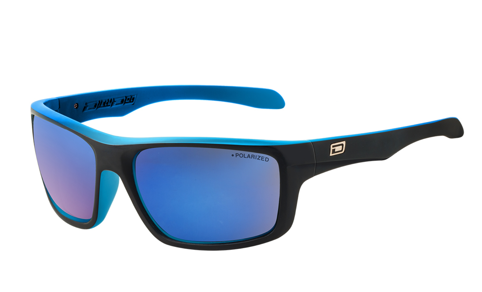 DIRTY DOG GREY/BLUE MIRROR POLARISED / SATIN BLACK XTAL BLUE