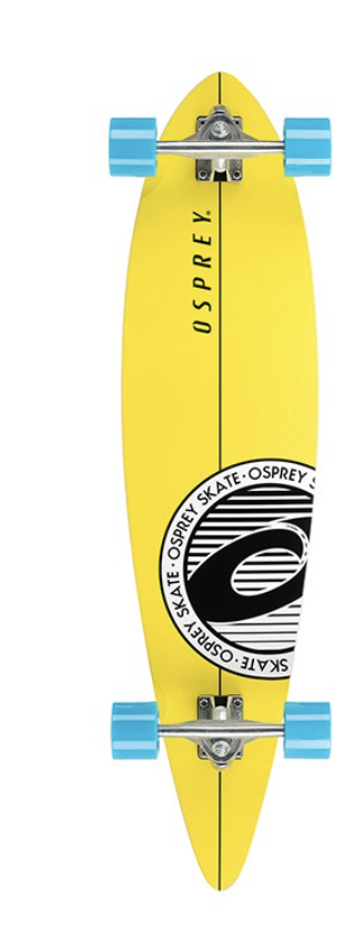 Pintail Longboard Skateboard - Stripe