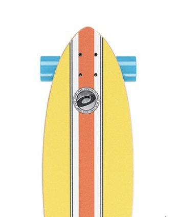 Pintail Longboard Skateboard - Stripe