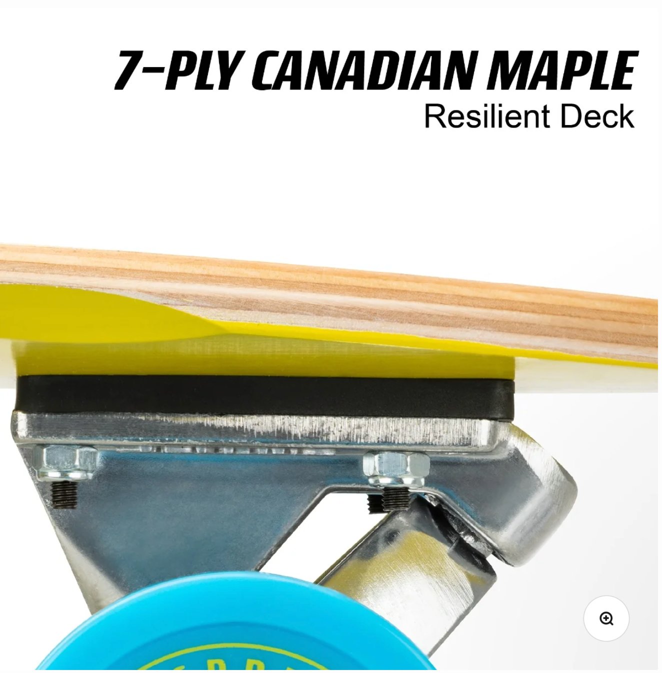 Pintail Longboard Skateboard - Stripe