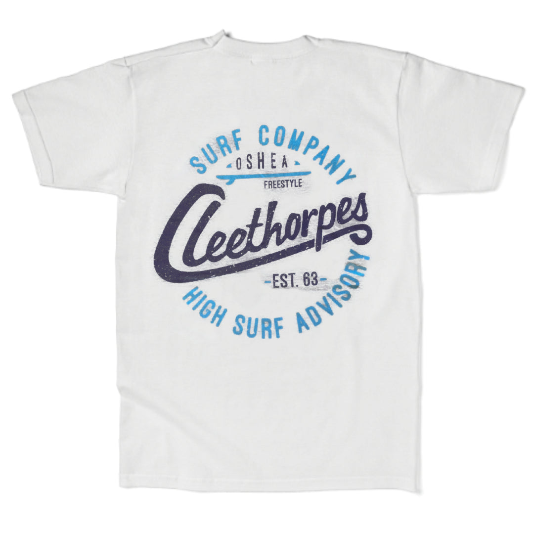 Cleethorpes "HIGH SURF" WHITE T-Shirt