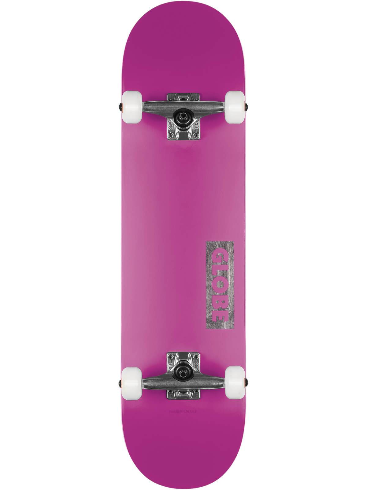 Globe Goodstock Complete Skateboard 8.25" - Neon Purple