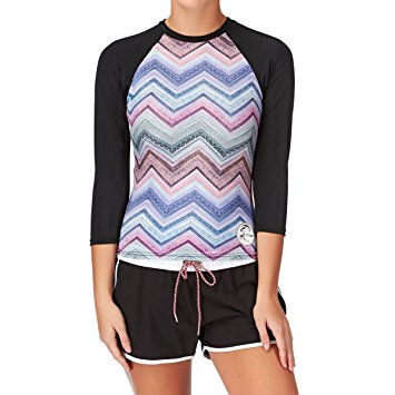 O'Neill Ladies 3/4 Sleeve Rash Vest