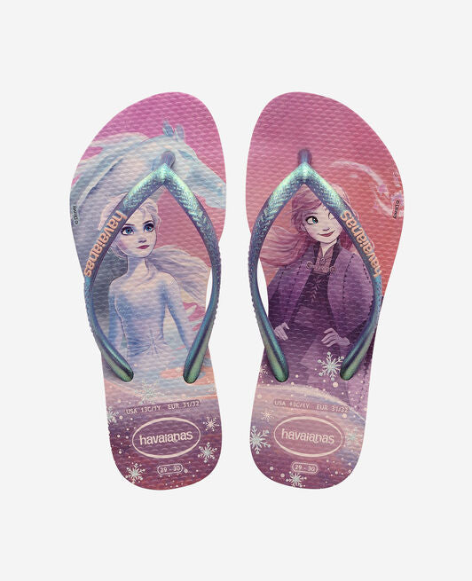 Havaianas Kids Slim Frozen Crystal Rose Flip-Flops- SALE -