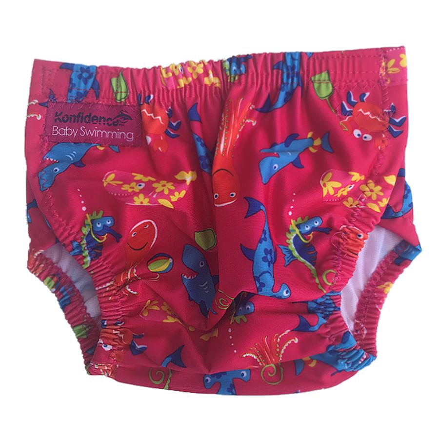 Konfidence AquaNappy O/S Swim Nappy - Pink Sea Friends