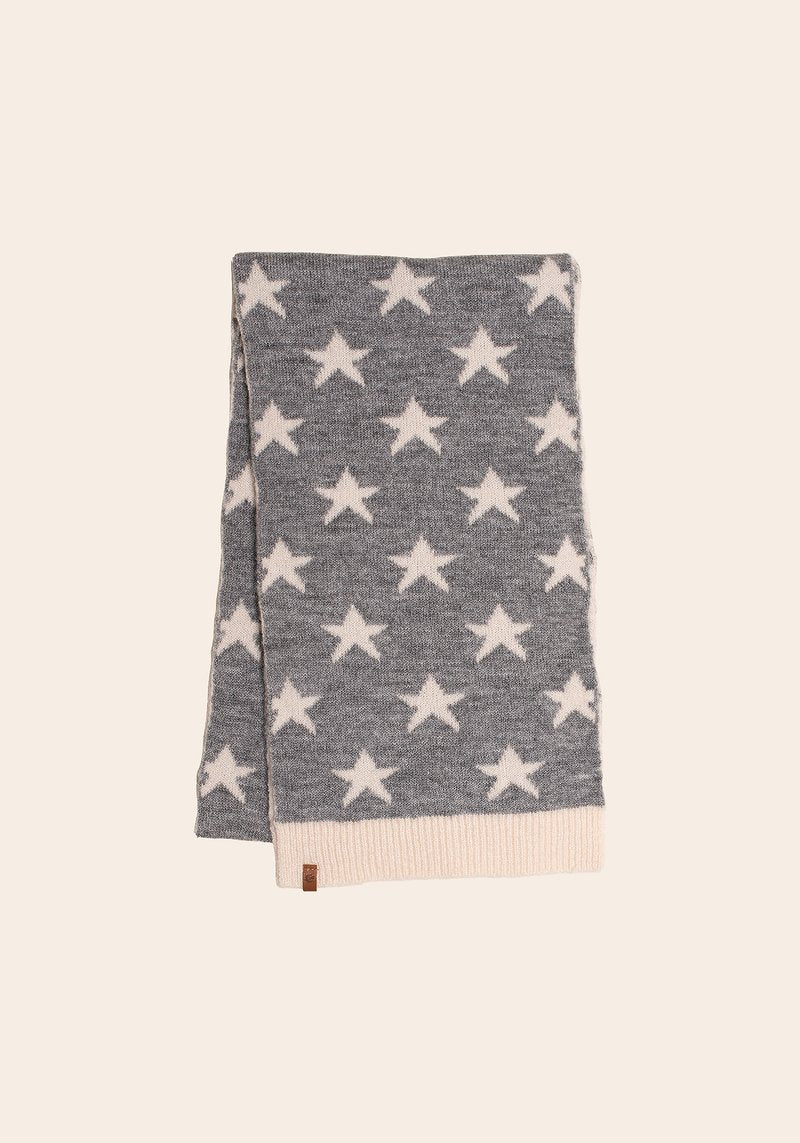 Brakeburn Ladies Star Scarf - Grey- -