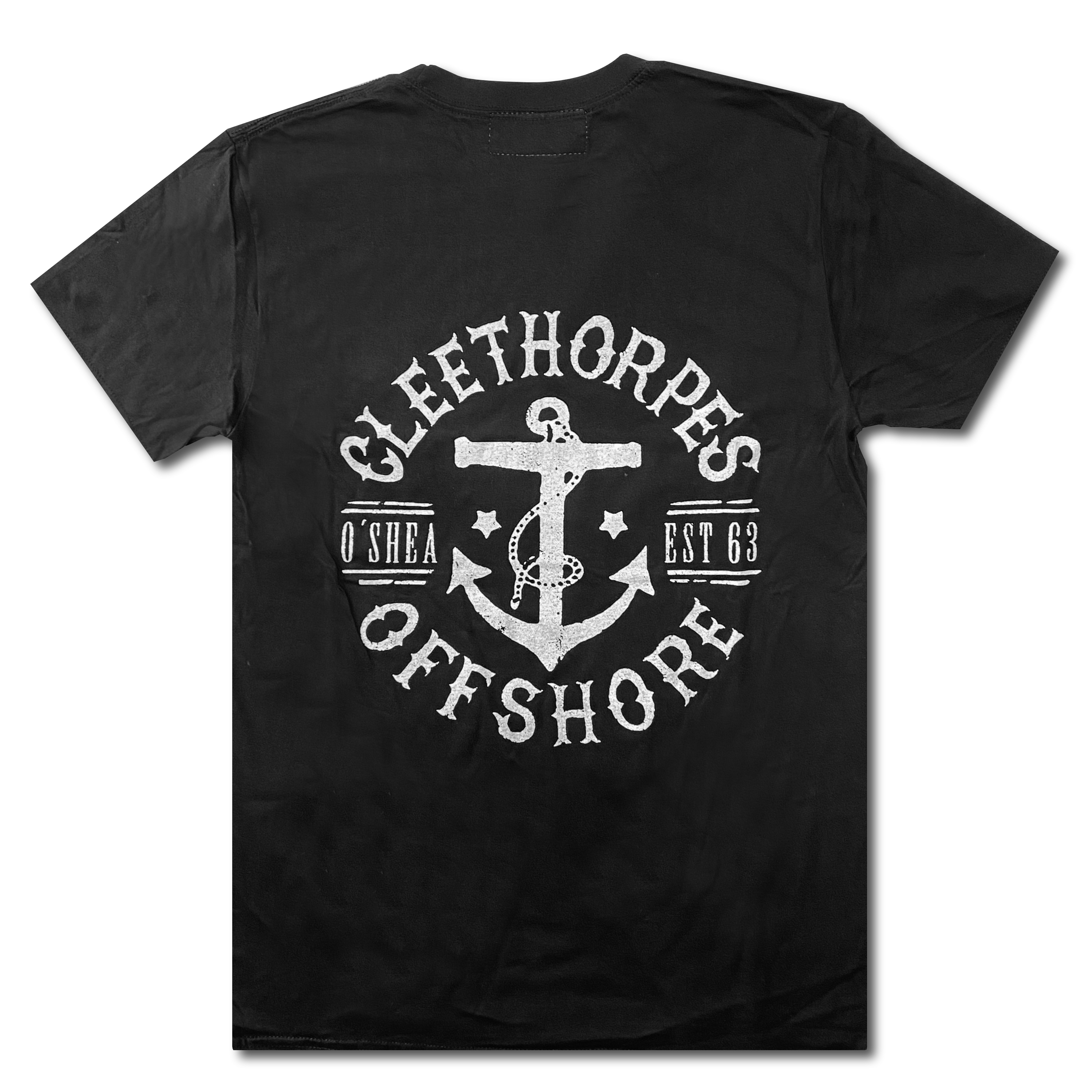 Cleethorpes "OFFSHORE" T-Shirt==BLACK ==