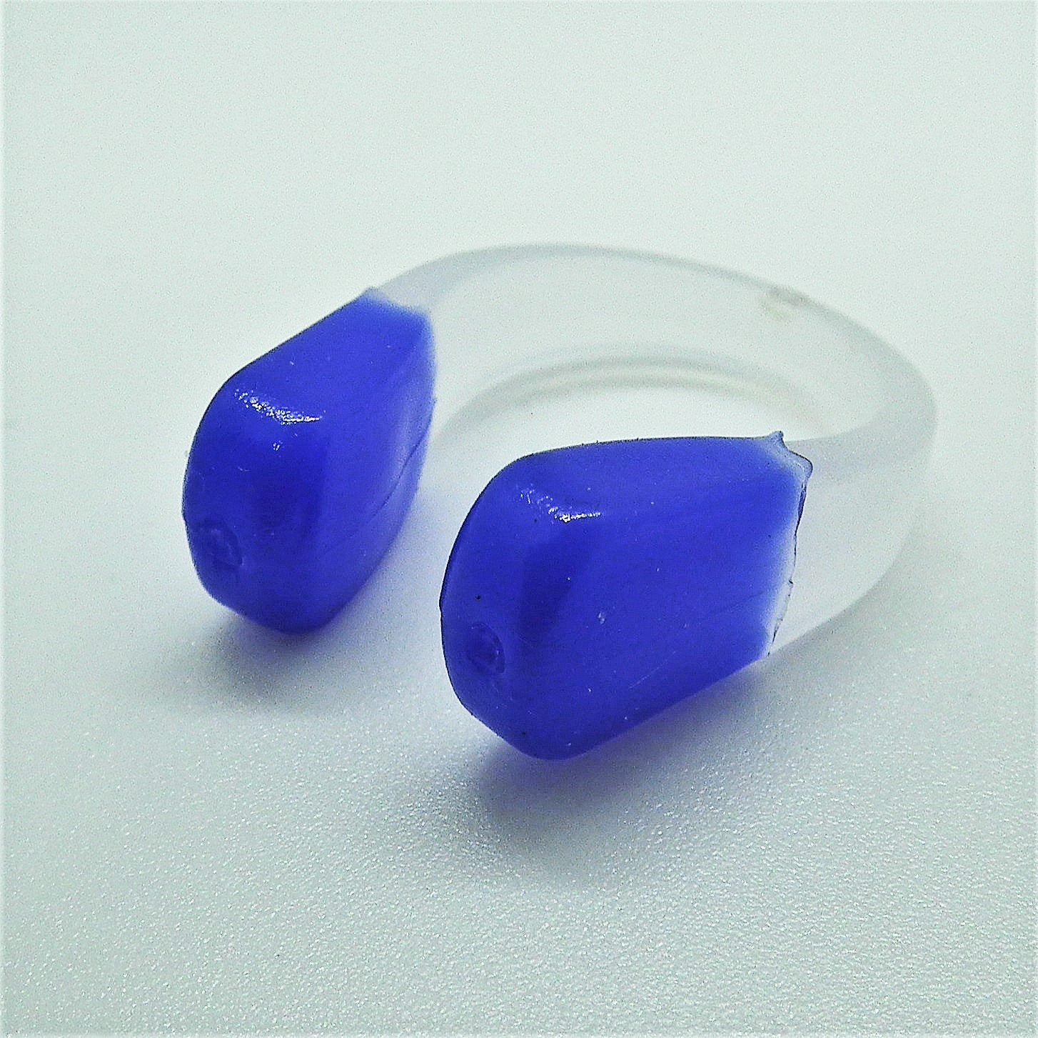 Swim Secure Nose Clips - Clear/Blue