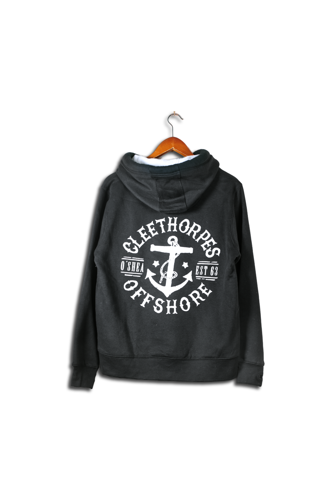 Cleethorpes Black Overhead Hoody- OFFSHORE-