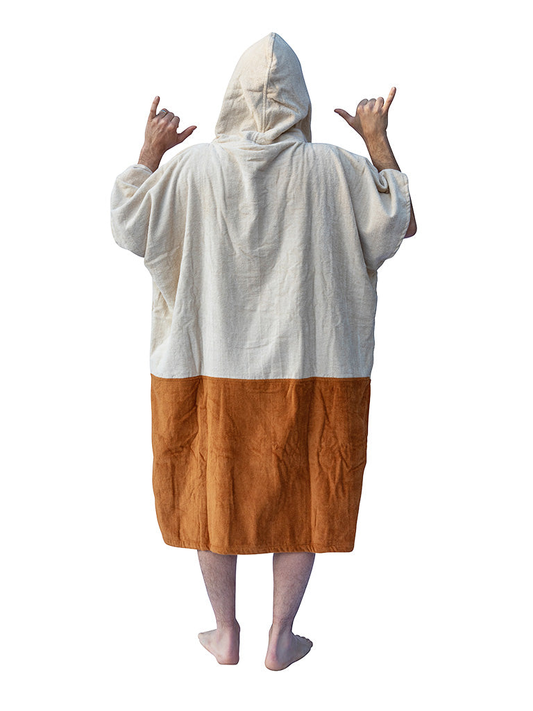 All-In Adults V Poncho Nature Beige Surf Poncho