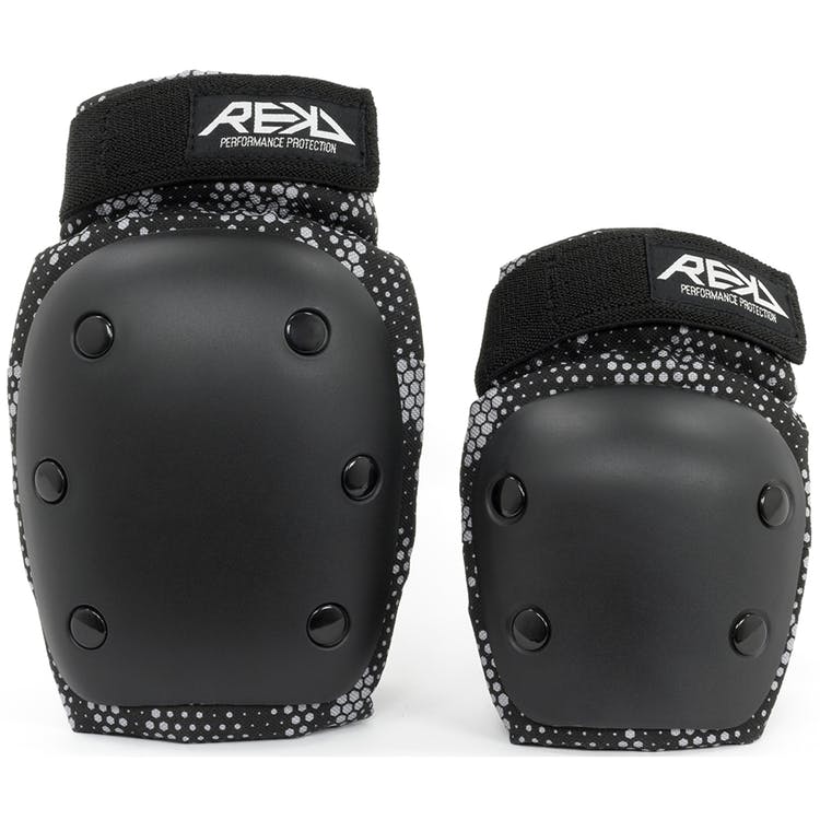 Rekd Heavy Duty Youth Double Pad Set Black / Grey