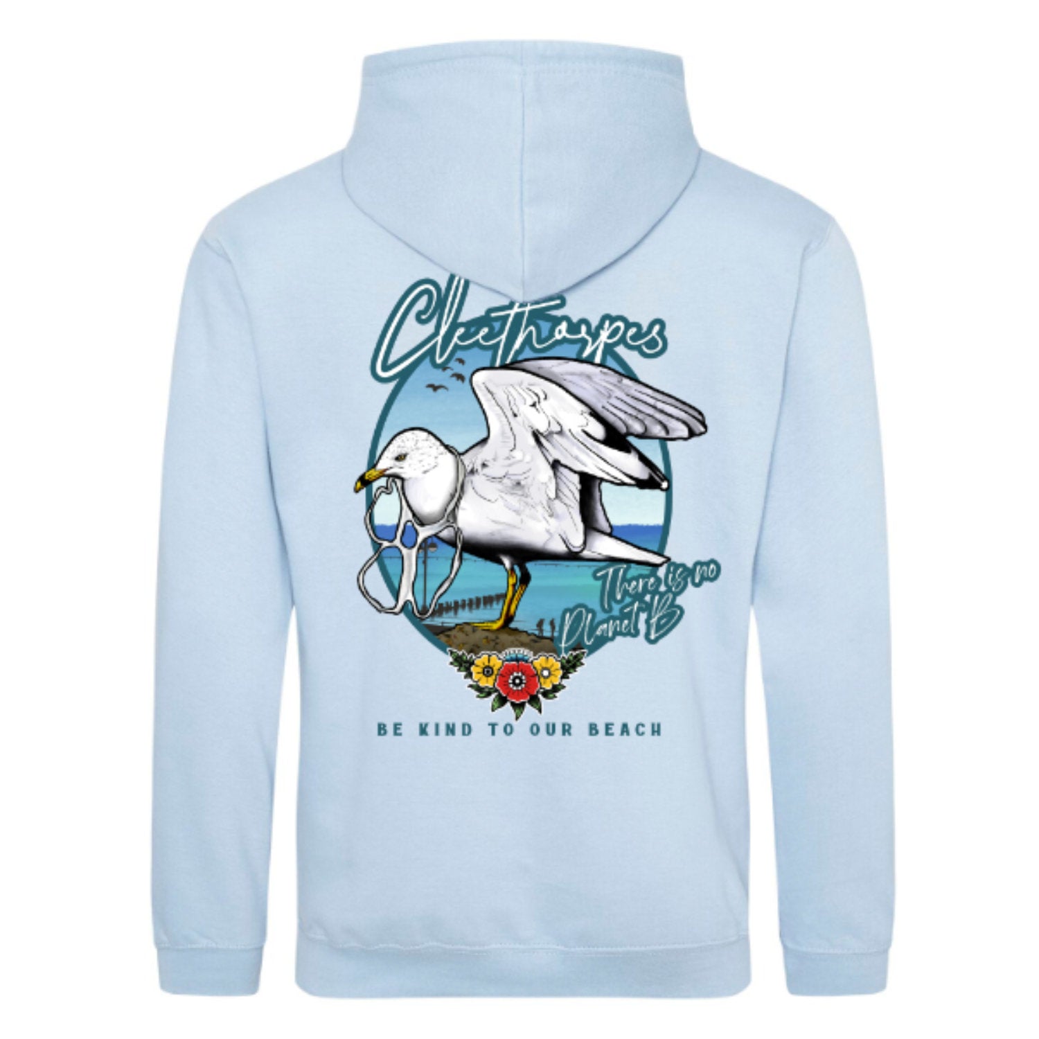 Cleethorpes Sky Blue Kids Hoody