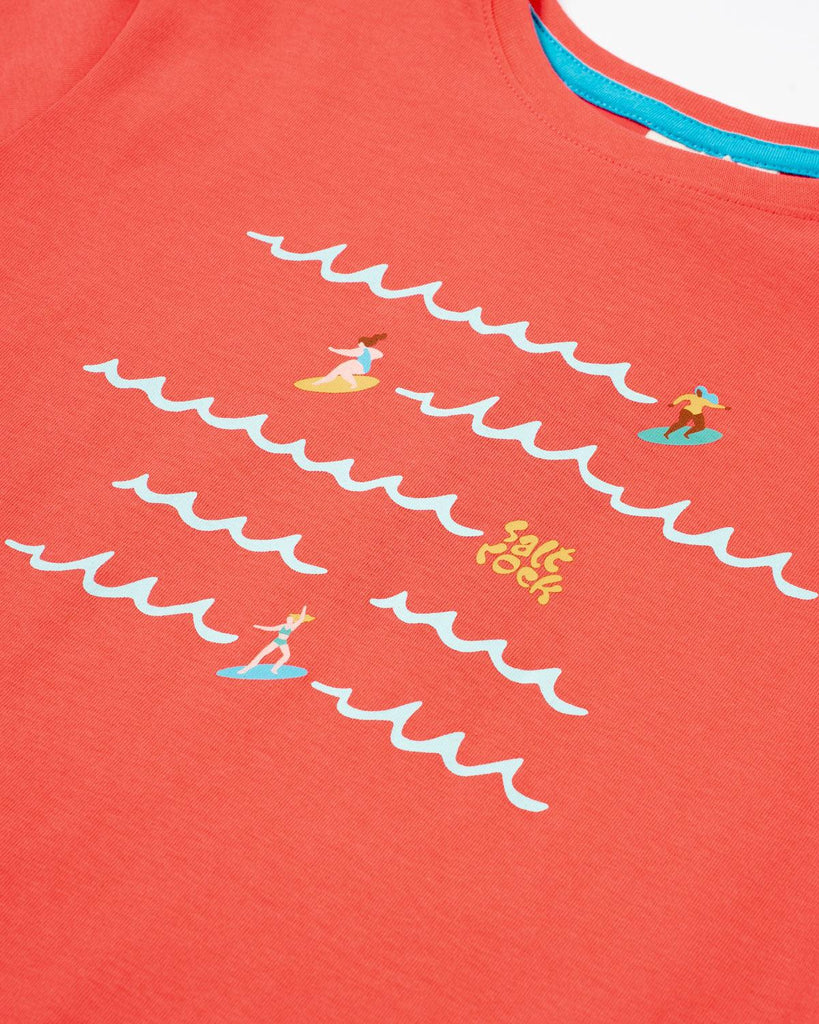 Saltrock Girls Surf Sisters Wave - Short Sleeve T-Shirt