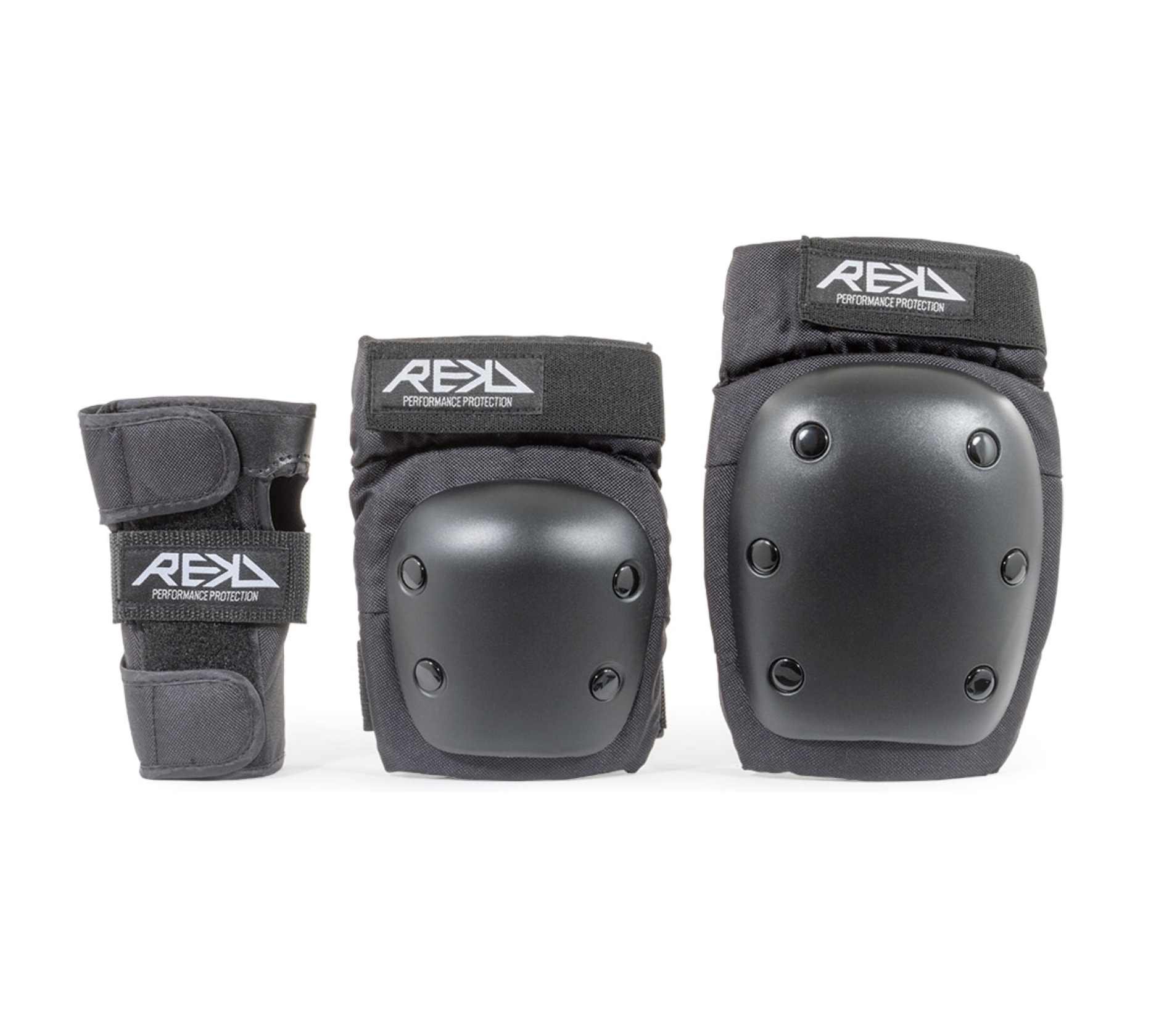 Rekd Heavy Duty Triple Pad Set- Black-