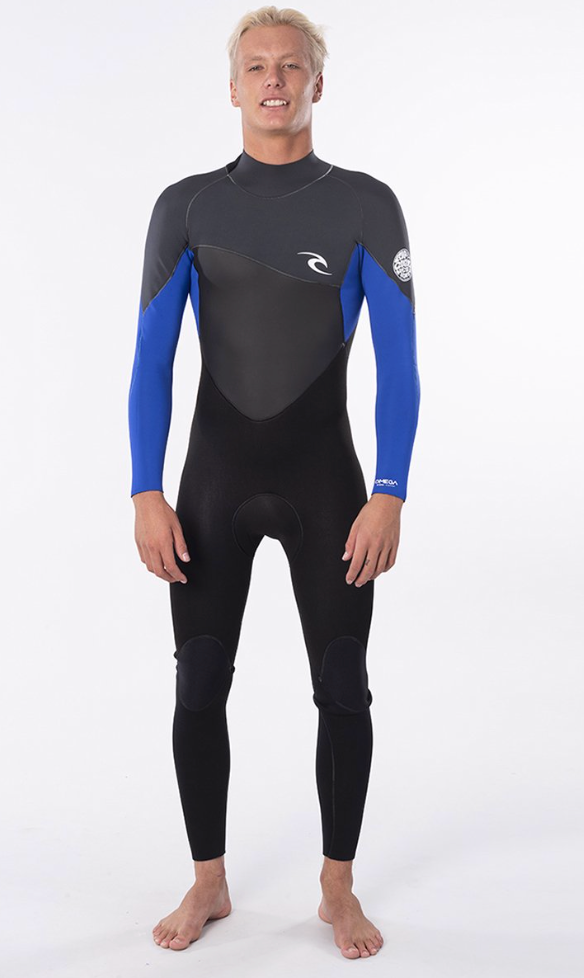 Rip Curl Mens Omega 5/3 GB Back Zip Wetsuit - Blue