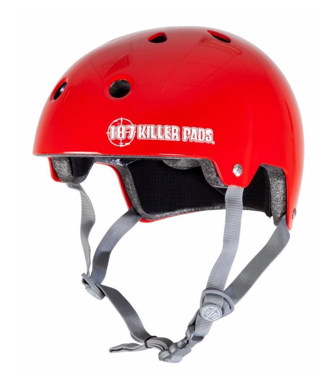 187 Killer Pads Certified Helmet - Gloss Red