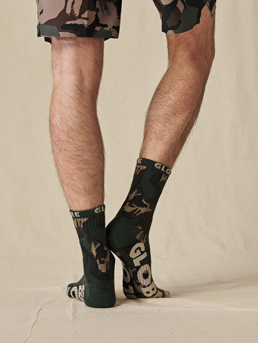 Globe Eco Camo Crew Sock 3 Pack - Camo