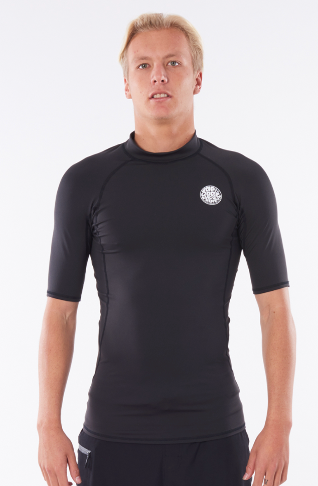Ripcurl Mens Thermopro Short Sleeve Vest - Black
