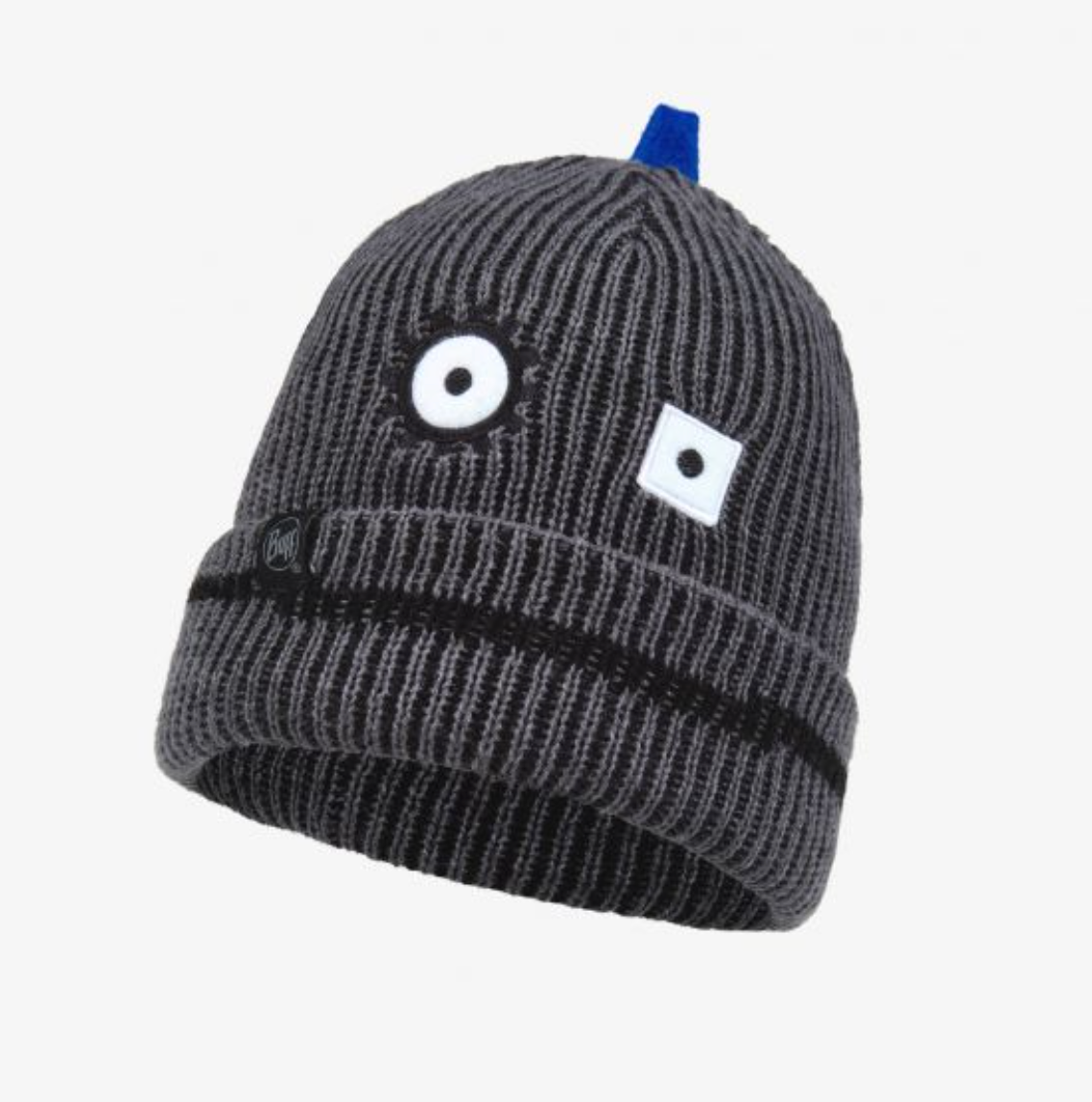 Buff Kids Funn Robot Knitted Beanie - Grey