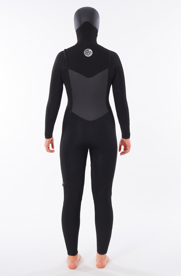 RipCurl Ladies Flashbomb 6/4mm Hooded Wetsuit - Black====SALE====