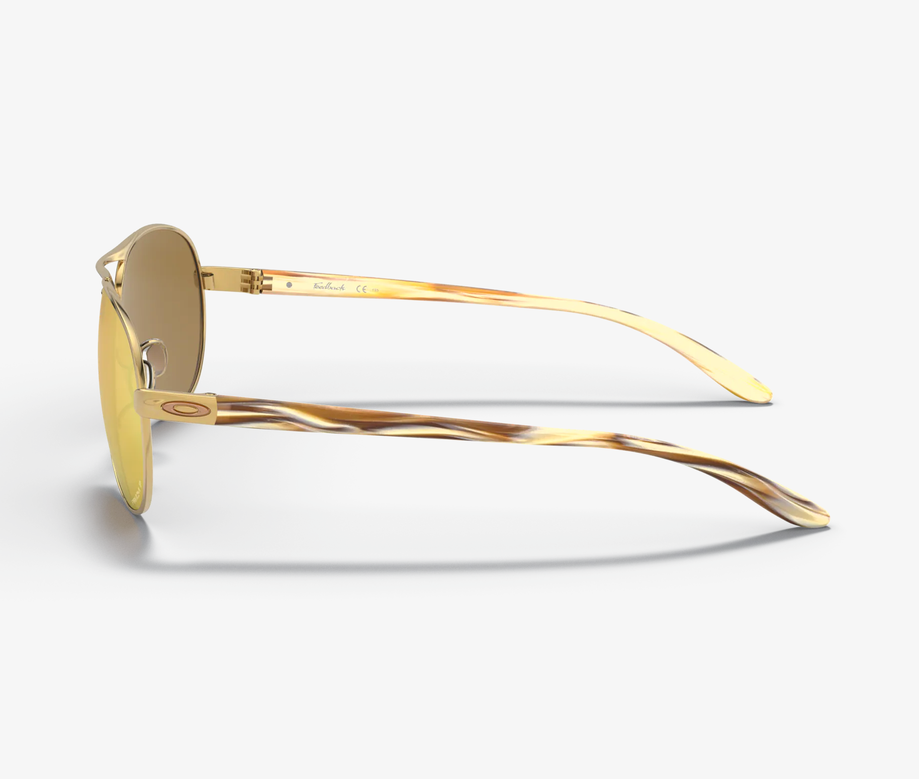 Oakley Feedback Polished Gold w/ PRIZM Rose Gold Polarized Sunglasses