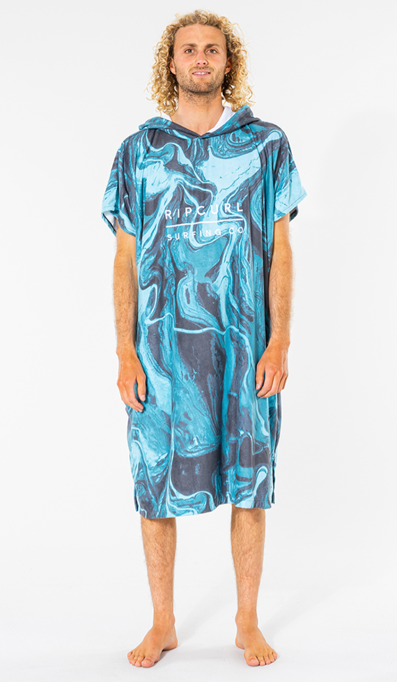 Rip Curl Mix Up Print Hooded Towel Poncho
