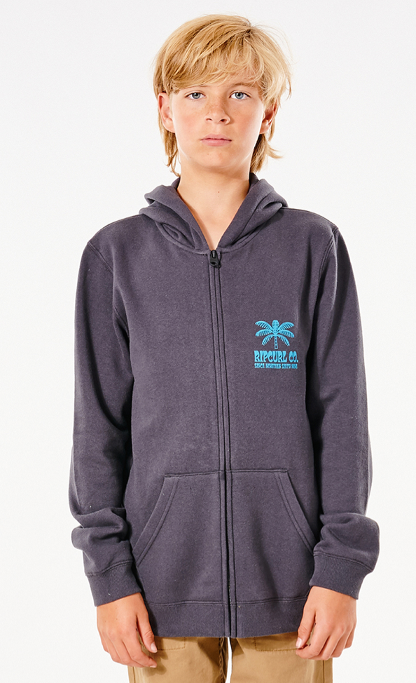 Rip Curl Boys Layback Zip Thru Hood Fleece