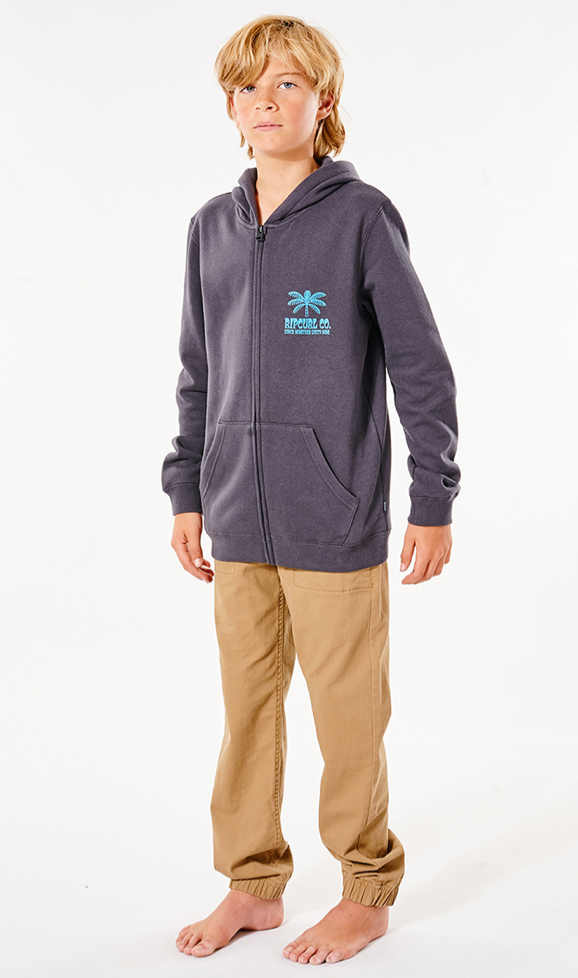 Rip Curl Boys Layback Zip Thru Hood Fleece