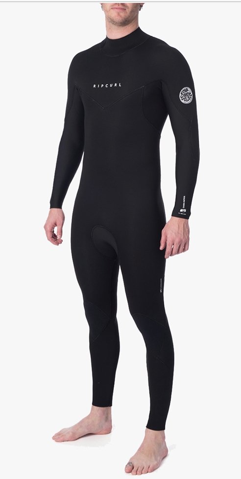 Ripcurl Dawn Patrol 5/3Gb Back Zip Wetsuit - Black