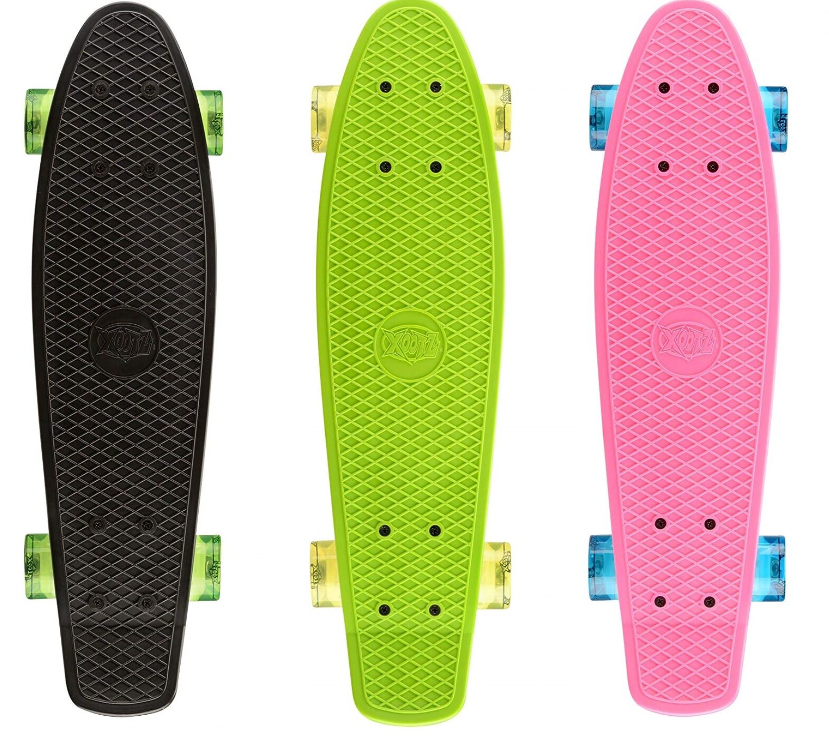 Xootz PP 22" Skateboard With LED Lights-green