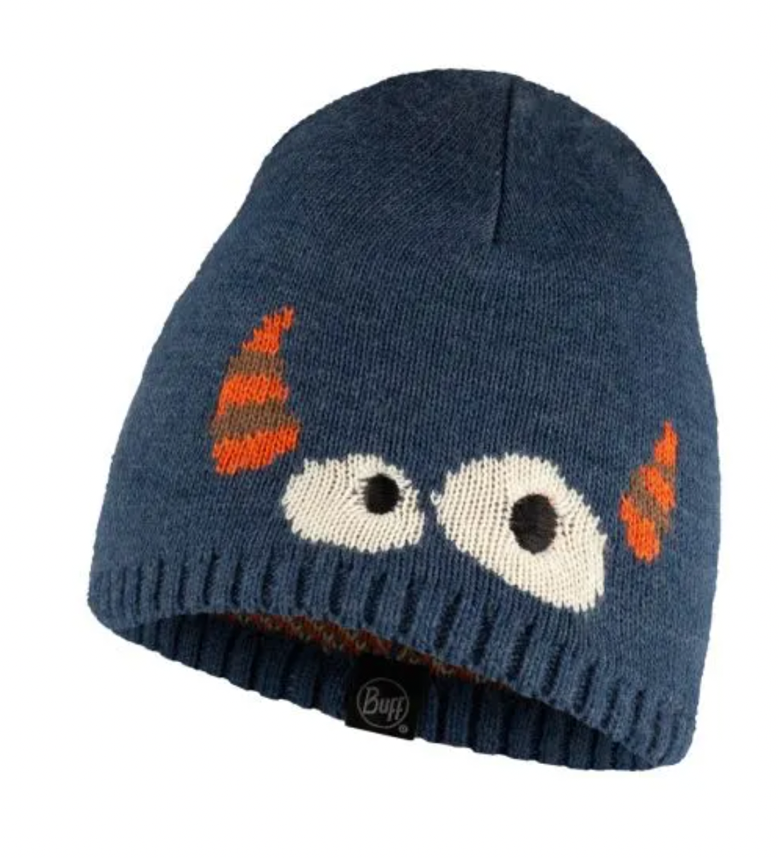 Buff Knitted Beanie Bonky Kids Eyes Denim