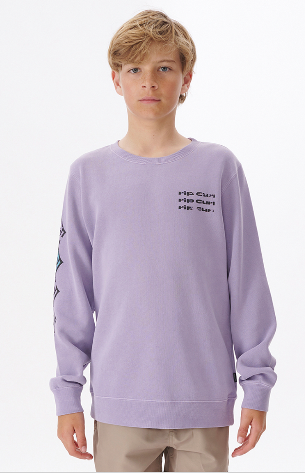 Ripcurl Cosmic Tides Logo Crew Boy