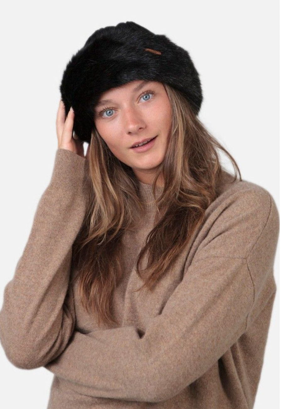 BARTS FUR CABLE BANDHAT Warm winter hat women