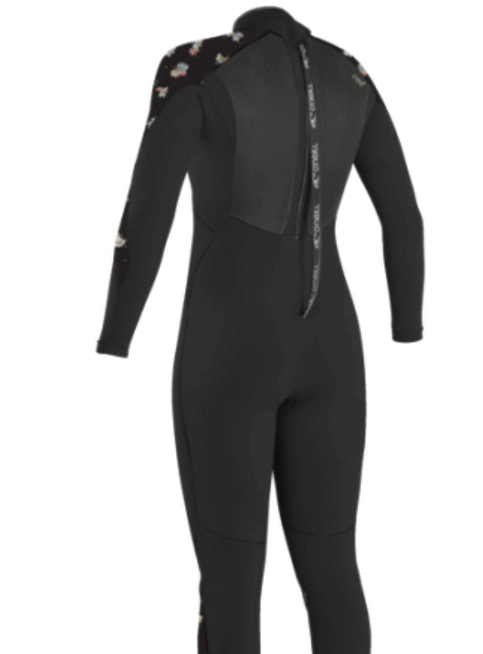 O'NEILL EPIC 5/4MM WOMENS BACK ZIP WETSUIT - BLACK/ CINDYDAISY 4218