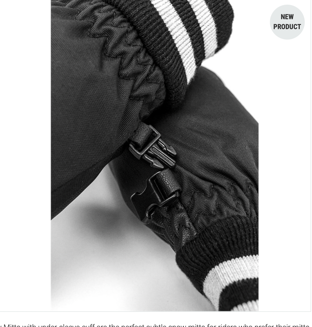 REKD ICON UNDER CUFF SNOW MITTS