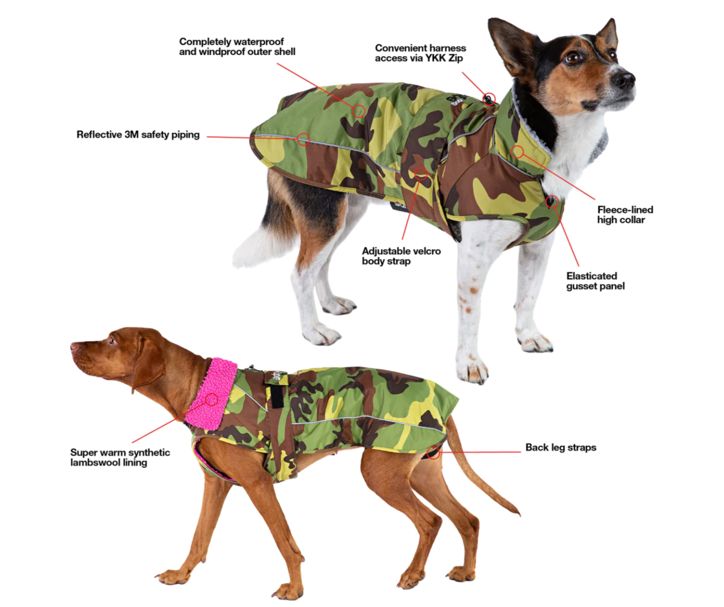 Dryrobe / Dog / Camo-Pink COAT